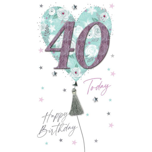Picture of 40 TODAY HAPPY BIRTHDAY